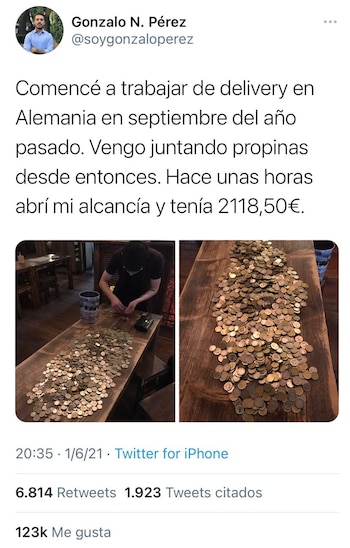Gonzalo Pérez rompió la alcancía