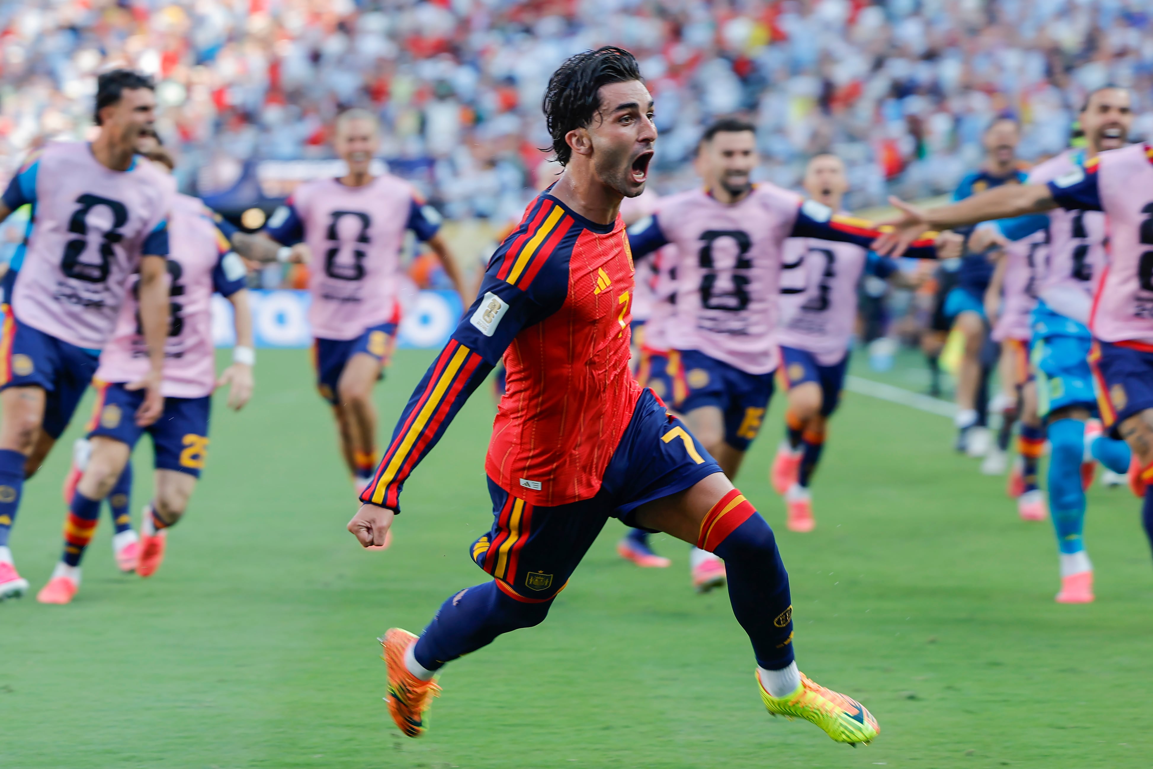 Ferrán Torres marcó el gol del título para España en Nueva Jersey (Créditos EFE/ Lavandeira Jr)