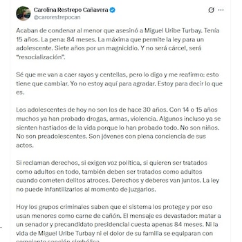 Carolina Restrepo en X