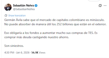 Periodista Sebastián Nohra se refiriño