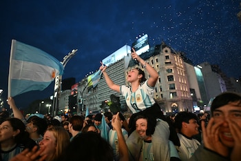Festejos Argentina Inglaterra en el Mundial 2026