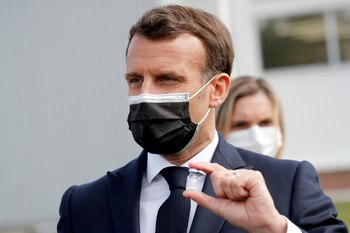 El presidente francés Emmanuel Macron