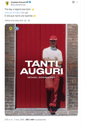 El mensaje de la escudería