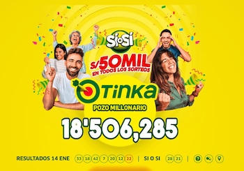 ¿Ganaste La Tinka? Revisa los