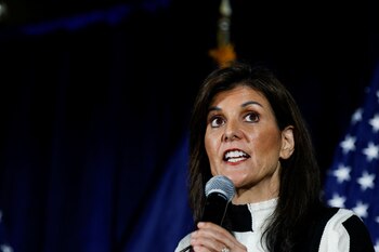 La candidata presidencial republicana Nikki