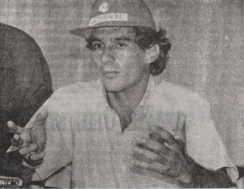 Senna en la conferencia de