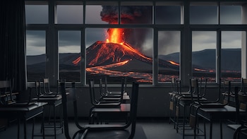 Mantienen suspensión de las clases presenciales en tres municipios de Guatemala por la actividad del volcán de Fuego
