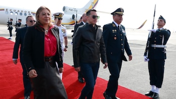 Daniel Noboa llegó a Lima