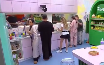 Aldo Rendón y Mariana Ochoa pelean durante el desayuno