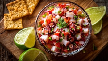 Receta de salpicón de calamar,