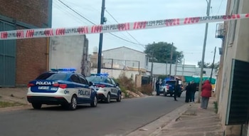 El operativo que montaron en el barrio Ameghino Norte tras el hallazgo (Gentileza: El Doce.tv)