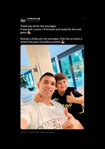 La publicación del arquero en