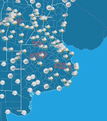 En el Gran Buenos Aires se reportaron tormentas intensas, lluvias abundantes y alertas a muy corto plazo por riesgo de granizo