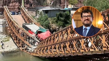 Trasladarán puente modular a Apurímac tras colapso de Pampatama por paso de dos volquetes pese a restricciones, anuncia el MTC