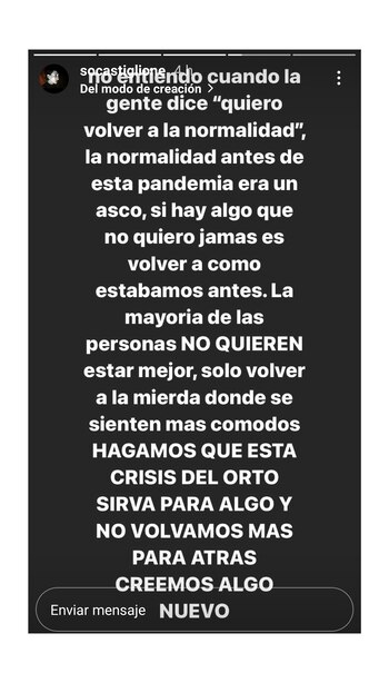 La historia que compartió Sofía