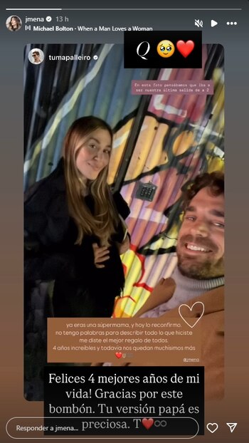 Los tiernos mensajes entre Jimena