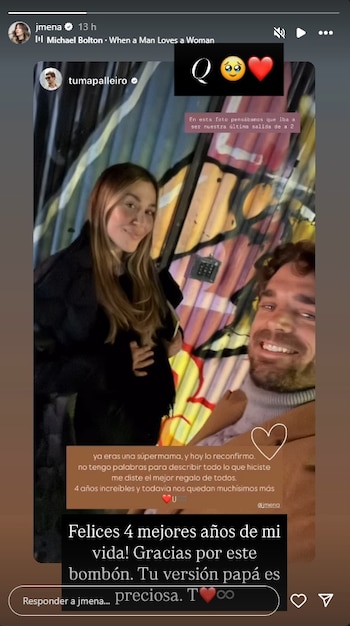 Los tiernos mensajes entre Jimena