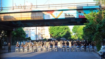 Los manifestantes se convocaron frente