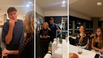 Así fue el desopilante video de Marcos Giles en la casa de Ángela Torres con Gloria Carrá: “Qué buen ADN tiene”