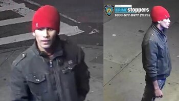 Asi vestía Reez Khan al momento de atacar a María Fuentes (Foto: Twitter@NYPDTips)