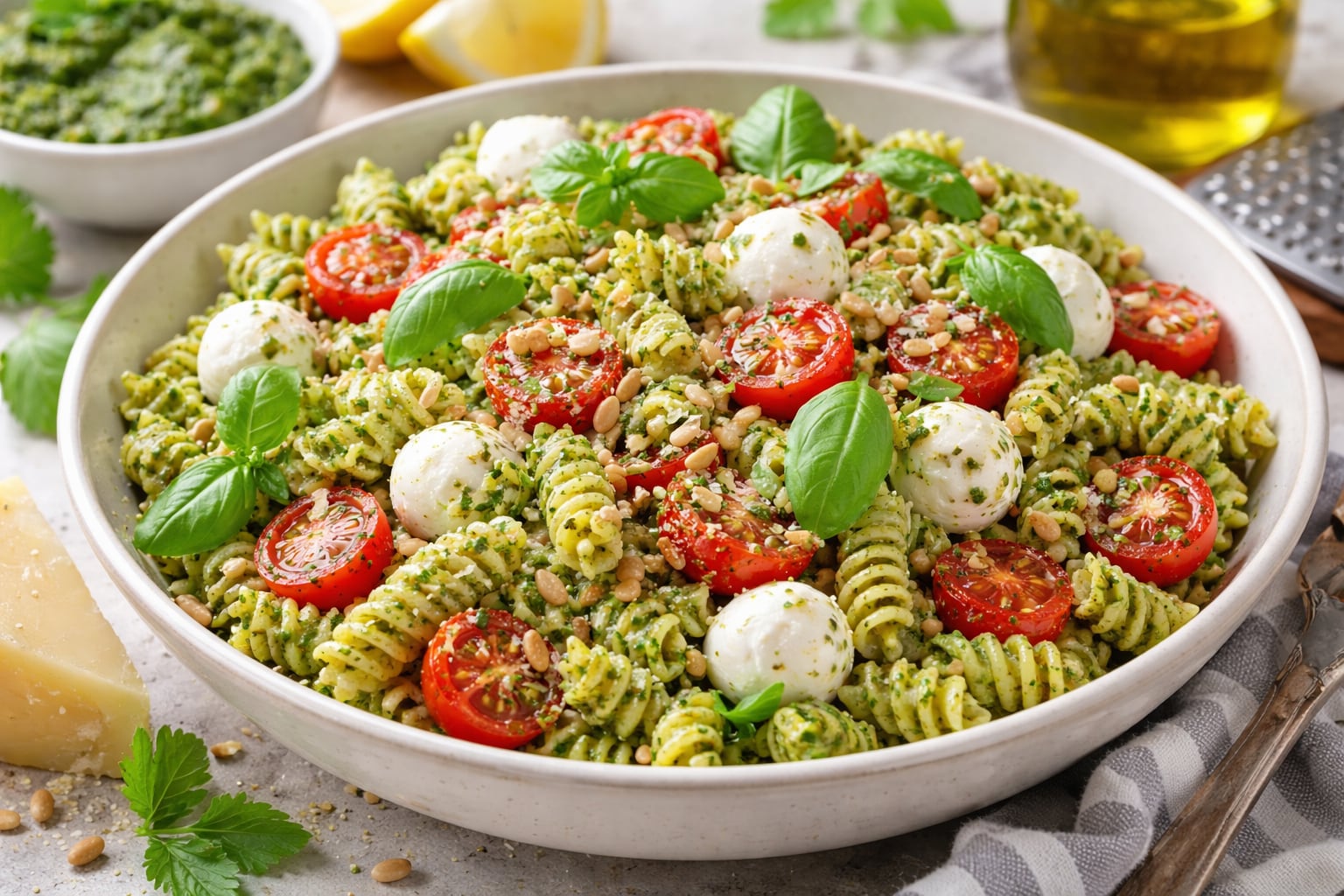 La pasta integral o de legumbres eleva el aporte de fibra en recetas frías (Imagen ilustrativa Infobae)