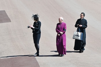 Justin Welby, arzobispo de Canterbury, en la entrada del castillo de Windsor