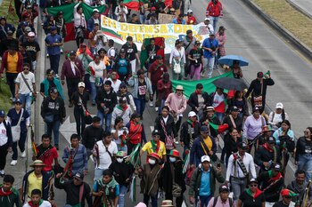Autoridades distritales de Bogotá prevén la llegada de al menos 3.000 menores de la minga indígena, el 1 de mayo Autoridades distritales de Bogotá prevén la llegada de al menos 3.000 menores de la minga indígena, el 1 de mayo