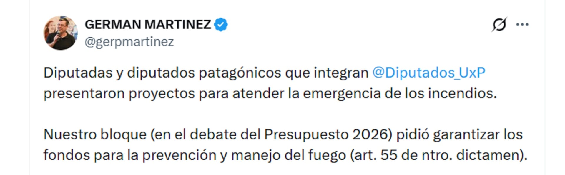 Germán Martinez, jefe del bloque peronistas