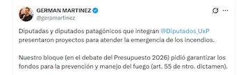 Germán Martinez, jefe del bloque