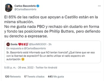 Twitter: se pronuncian por allanamiento