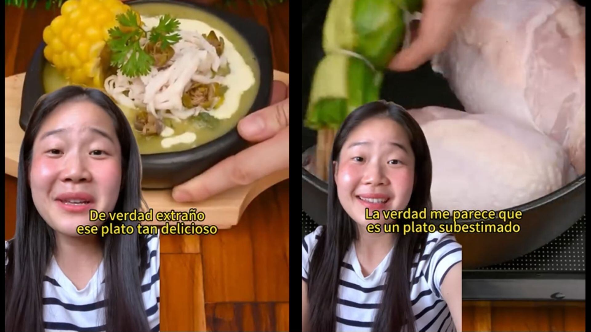 La influencer destacó el plato por su sabor particular gracias a sus ingredientes - crédito @Emily_Hong_official / Instagram