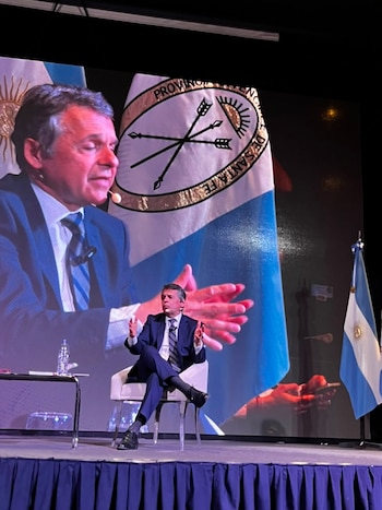 Diego Giuliano y Sergio Massa en Santa Fe