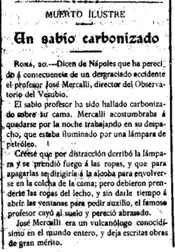 La noticia de la muerte