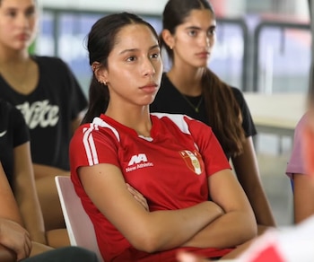 Gianella Chanca es una de las grandes figuras de la selección peruana sub 19 de vóley.