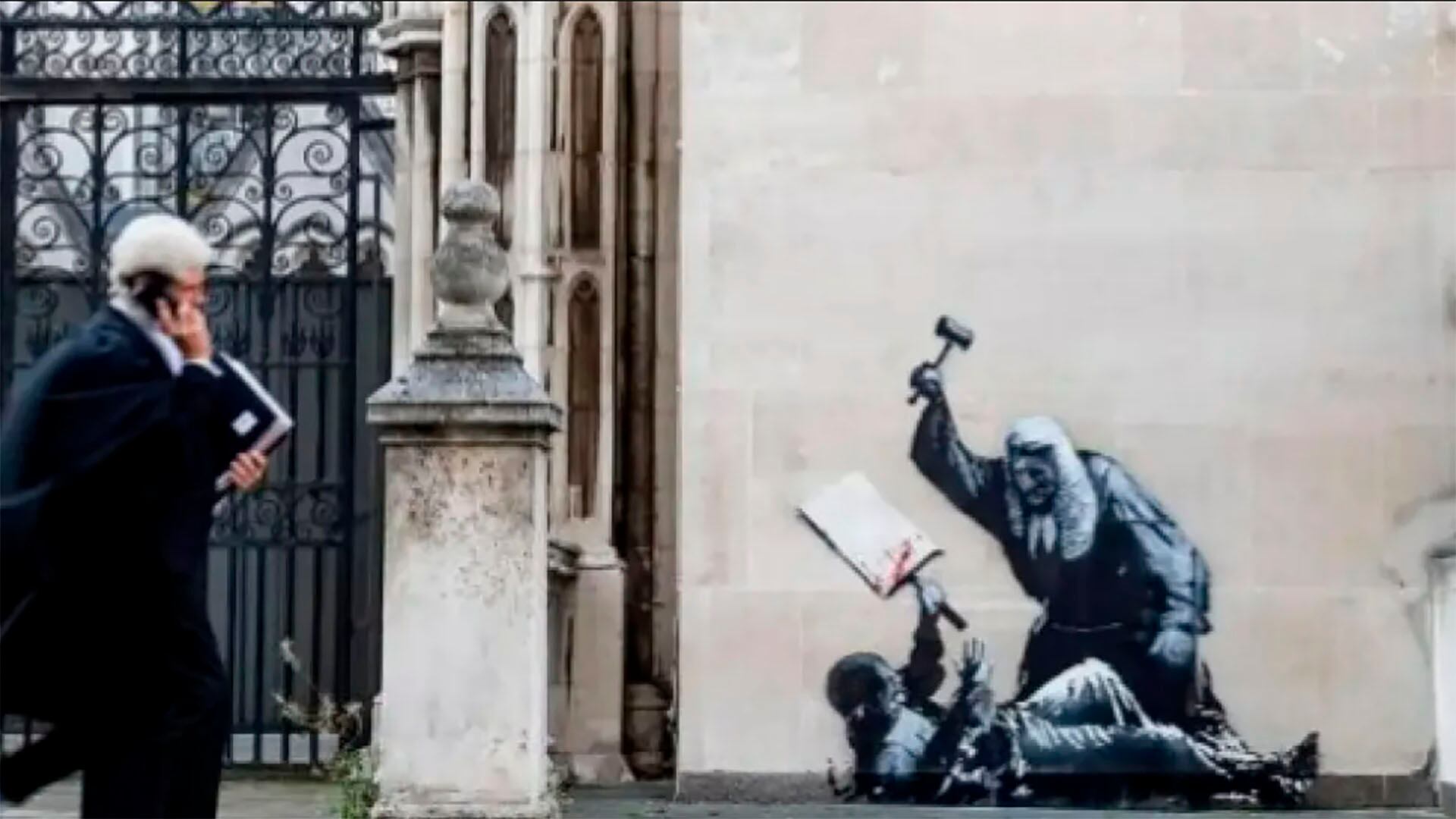 El misterioso artista callejero reivindicó en su cuenta de Instagram la autoría de la imagen