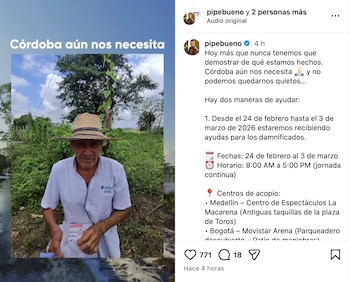 Pipe Bueno puso sus redes