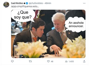 Internautas difunden memes (X @chuforobles)