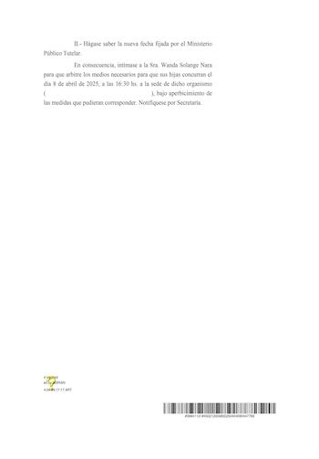 Suspenden redes de Wanda Nara documento