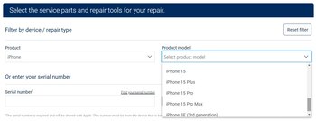 El servicio de reparación de