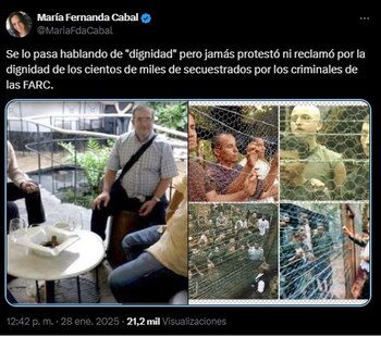 La senadora no dudó en