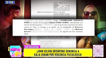 John Kelvin denuncia a Dalia Durán y asegura que le impiden ver a sus hijos. Captura: Amor y Fuego.