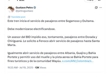 Este fue el mensaje de