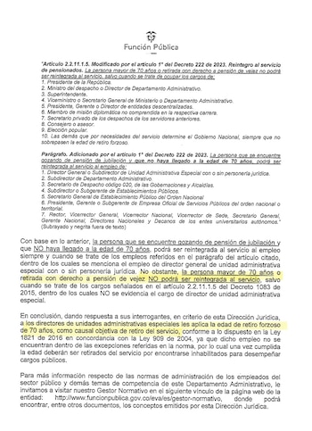 Concepto de Función Pública sobre