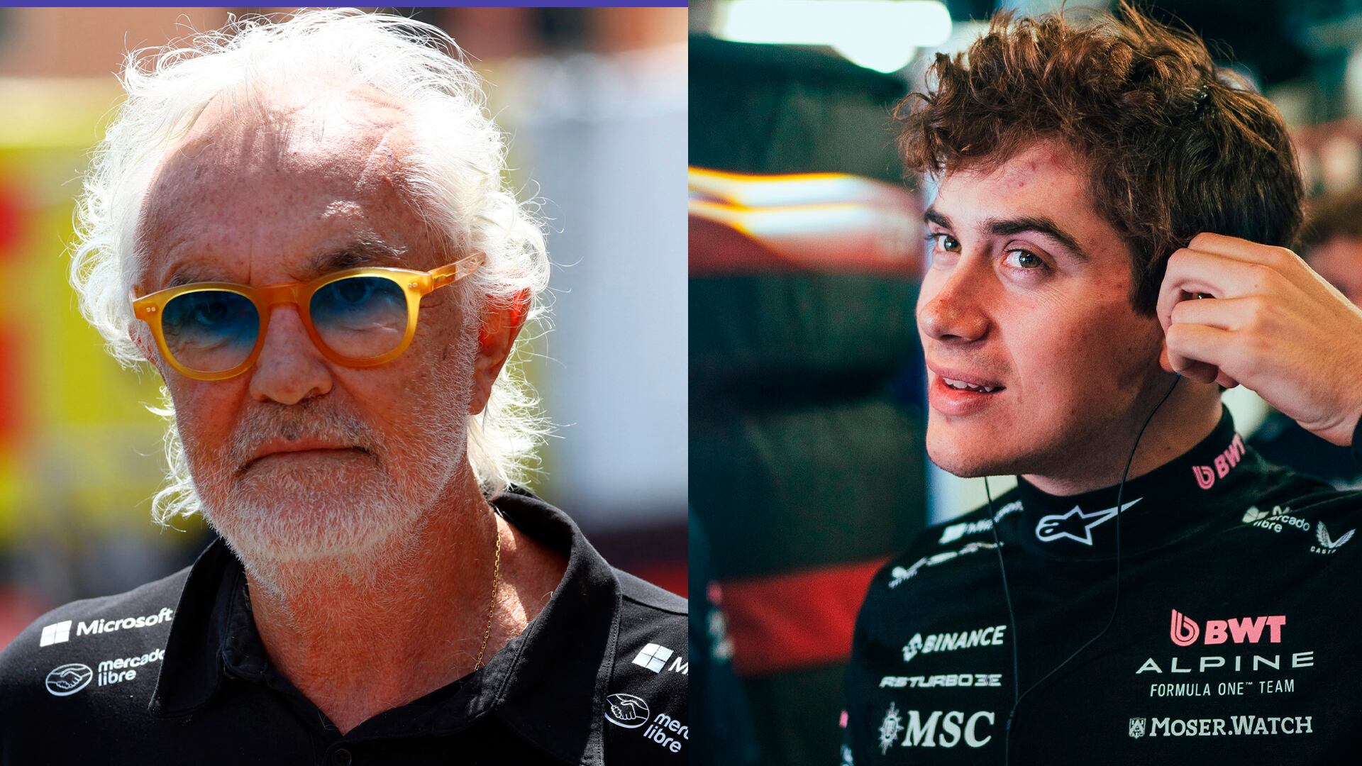 Briatore ignoró a Colapinto en sus redes sociales, pero se refirió a él en el comunicado de prensa de Alpine