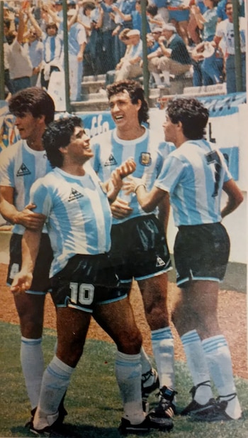 Partido contra Italia en México '86