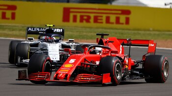 Sebastian Vettel en acción en