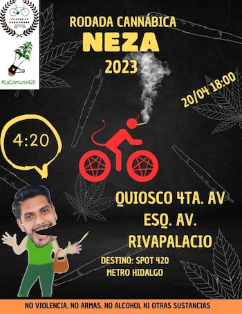 La rodada cannábica 2023 comenzará