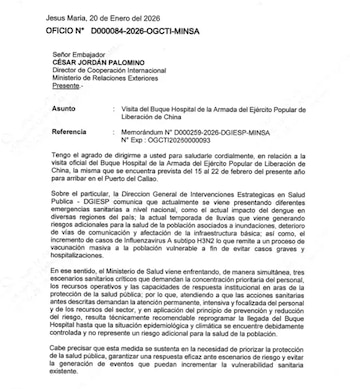 Gobierno deja sin efecto autorización