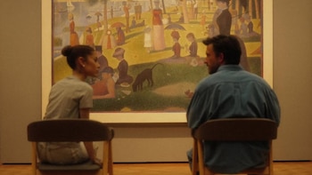 Ariana Grande y Jonathan Bailey