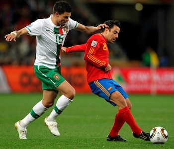 El partido entre España y Portugal en el Mundial de 2010 (EFE)